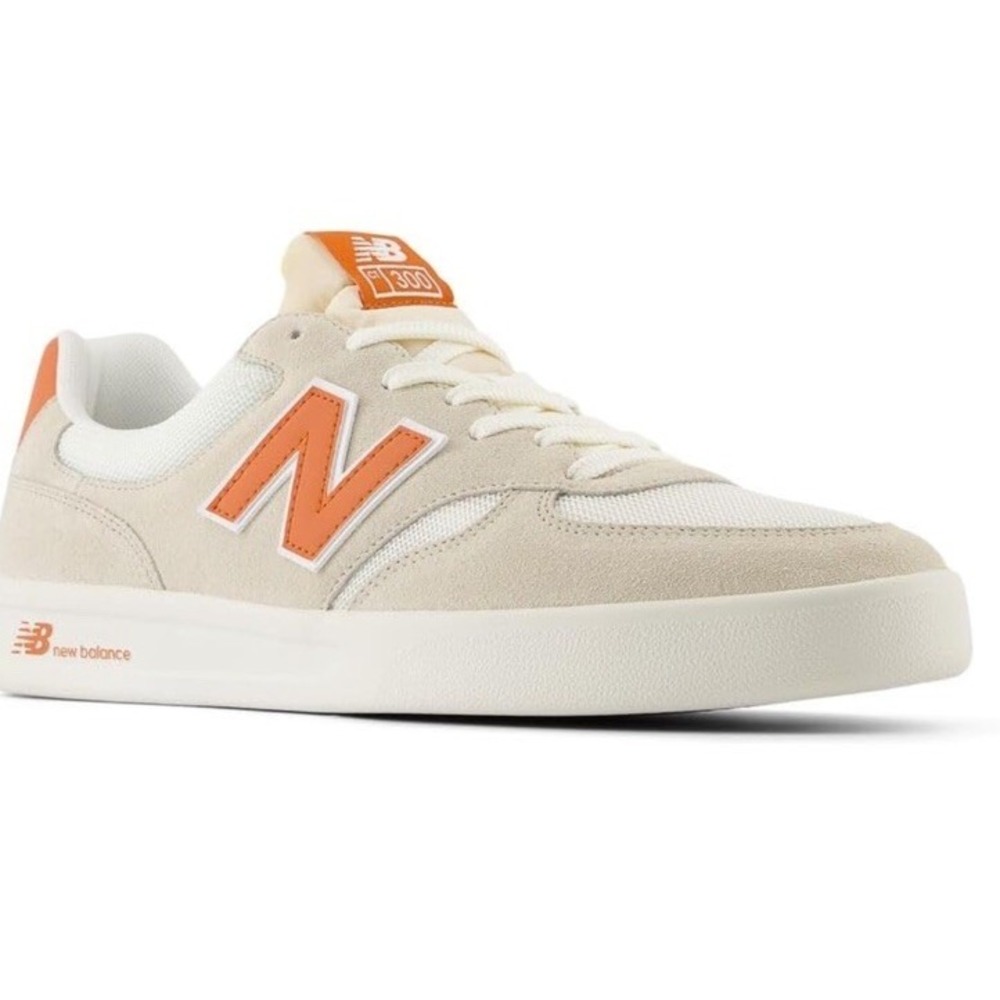 New Balance Men's Ct300 V3 Sneaker Youth Unisex Size 4.5W Orange/Cream/White